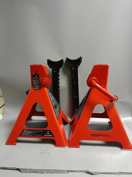 BOXED AMAZON BASICS STEEL JACK STAND 