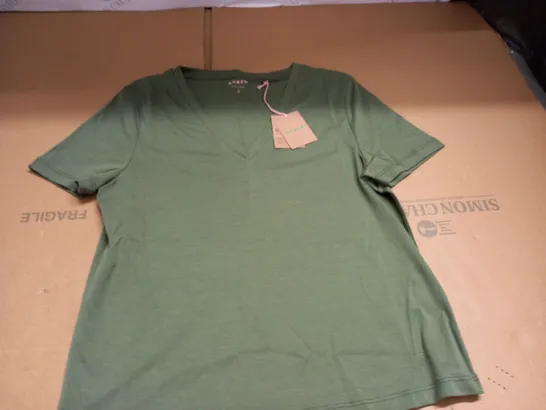 BODEN GREEN V-NECK T-SHIRT - S