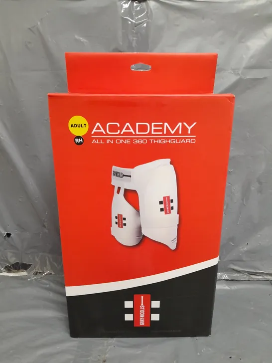 BOXED AND SEALED GRAY-NICOLLS CRICKET TH/PAD ALL IN ONE ACADEMY A/RH RH - ADULT - WHITE