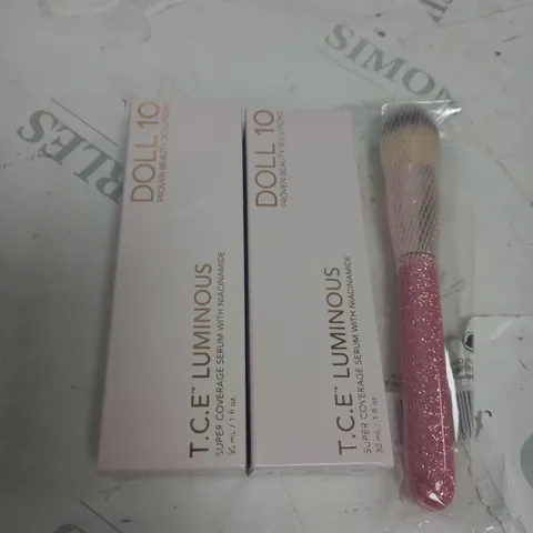 2 X T.C.E LUMINOUS DOLL 10 WITH 1 x BRUSH