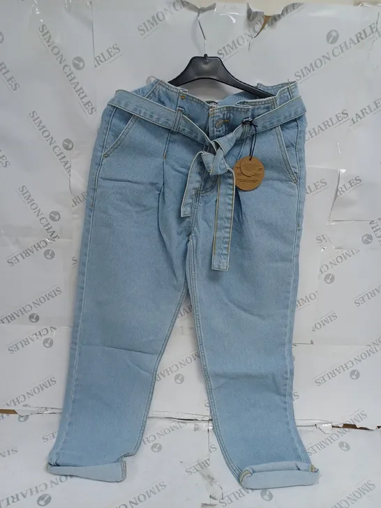 JUST ORGANIC BLUE DENIM JEANS SIZE 10 