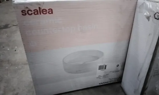 BOXED SCALEA CERAMIC COUNTERTOP BASIN 