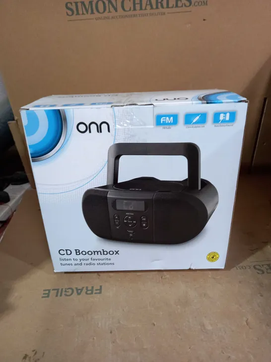 LOT OF 2 ONN CD BOOMBOXES