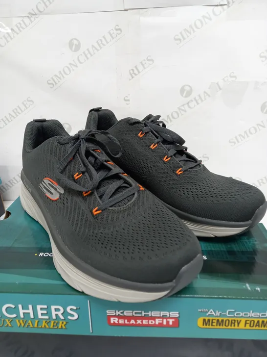 BOXED SKETCHERS D'LUX WALKER IN GREY - SIZE 10