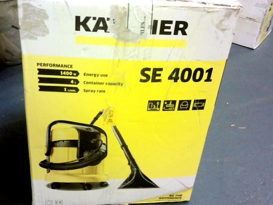 KARCHER SE 4001 SPRAY EXTRACTION CLEANER