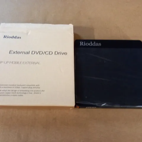 BOXED RIODDAS EXTERNAL DVD/CD DRIVE