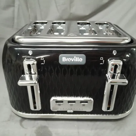 BOXED BREVILLE CURVE COLLECTION 4-SLICE TOASTER IN GLOSSY BLACK