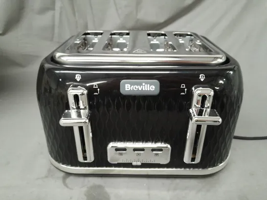 BOXED BREVILLE CURVE COLLECTION 4-SLICE TOASTER IN GLOSSY BLACK