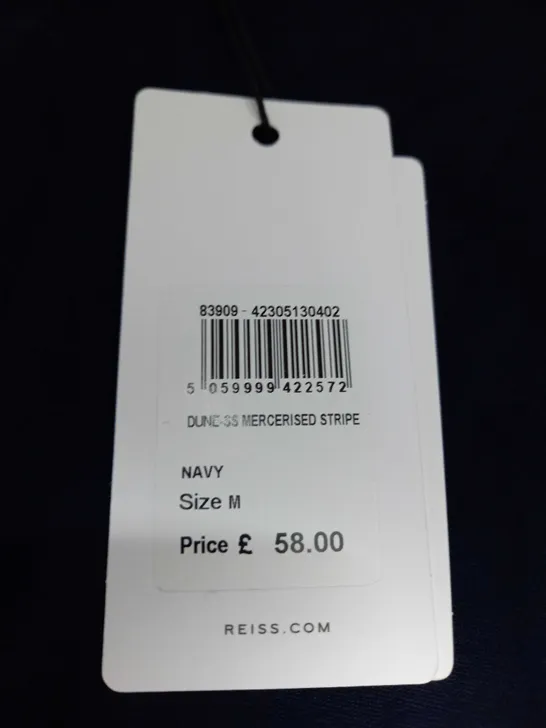 REISS STRIPE SLEEVED T-SHIRT SIZE M