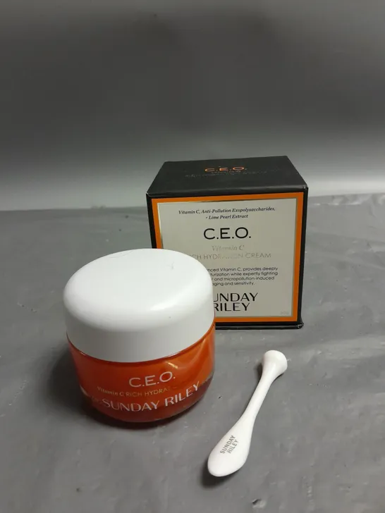 BOXED SUNDAY RILEY C.E.O VITAMIN C RICH HYDRATION CREAM 50G