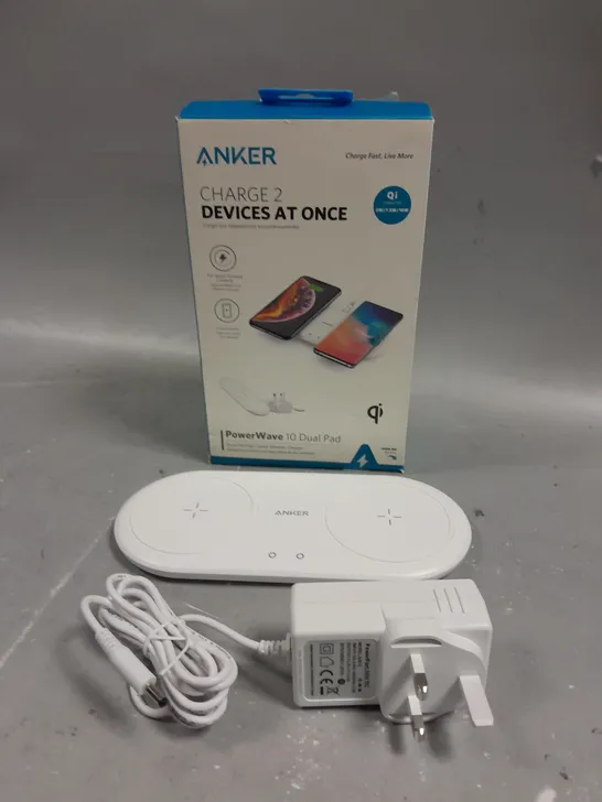 BOXED ANKER CHARGE 2 POWERWAVE DUAL PAD 