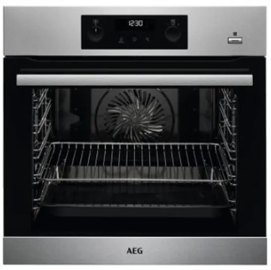 AEG BUILT IN ELECTRIC SINGLE OVEN WITH ADDED STEAM FUNCTION - STAINLESS STEEL - A+ RATED Model BPS355020M RRP £592