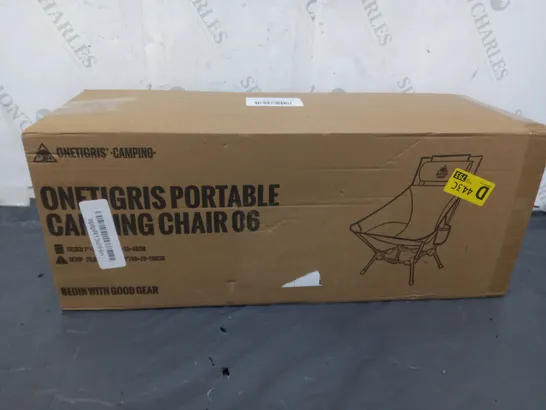 BOXED AND SEALED PORTABLE CAMPING CHAIR 