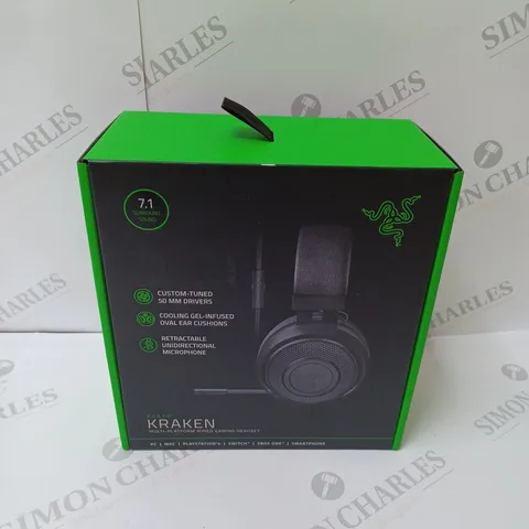 BRAND NEW BOXED RAZER KRAKEN WIRED GAMING HEADSET - BLACK