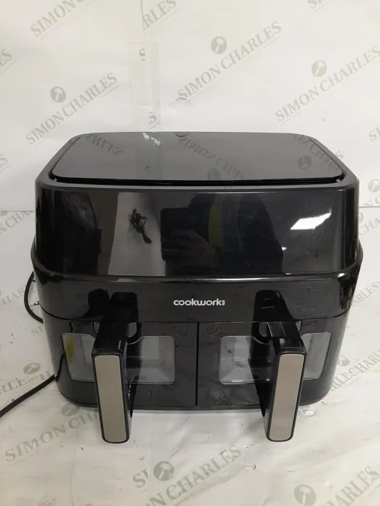 BOXED COOKWORKS DUAL BASKET DIGITAL AIR FRYER 