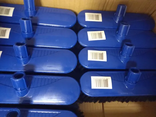 BOX OF APPROXIMATELY 10 SOFT BRISTLE BRUSH HEADS IN BLUE