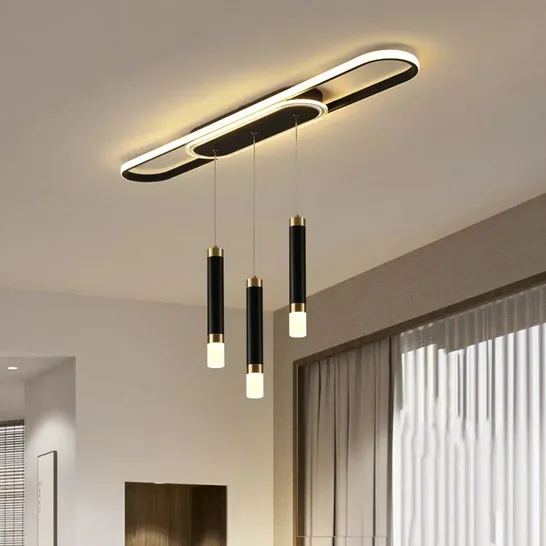 BOXED MUSCATO 3-LIGHT BLACK LED PENDANT (1 BOX)