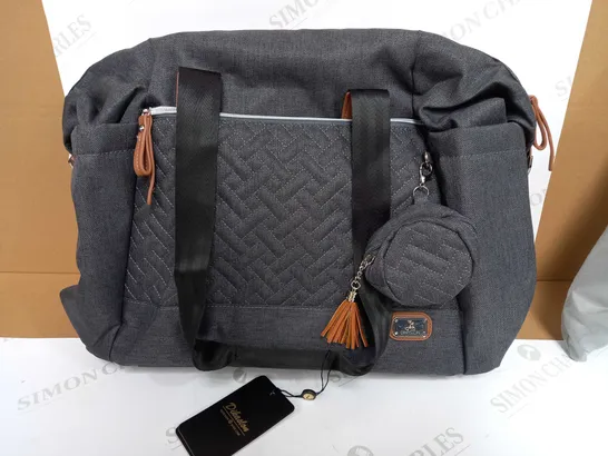 DIKASLON GREY MULTIFUCTION & LIGHTWEIGHT DIAPER BAG TOTE 