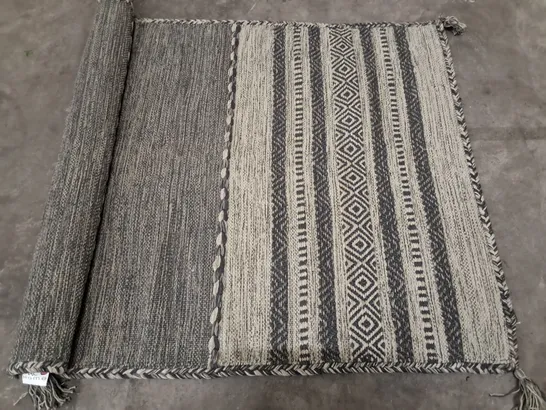 BRAND NEW PACO KILIM IN GREY - 80X150CM