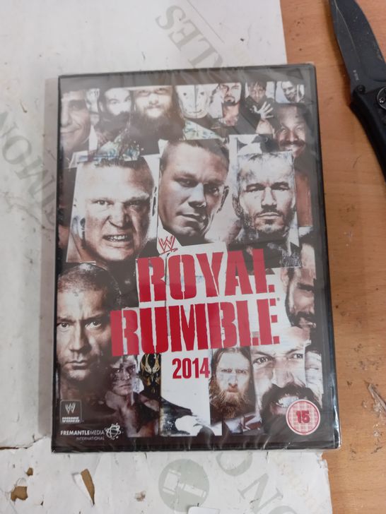 LOT OF APPROX 65 'WWE ROYAL RUMBLE 2014' DVDS