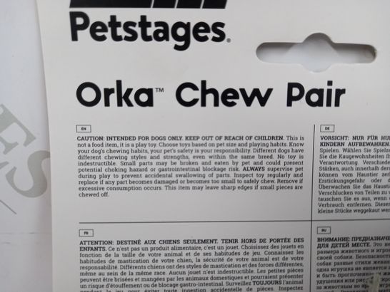 PETSTAGES ORKAT CHEW PAIR PETITE RRP £9.99