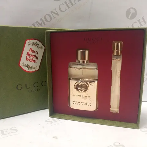 BOXED GUCCI GUILTY EAU DE TOILETTE GIFT SET