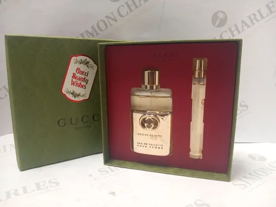 BOXED GUCCI GUILTY EAU DE TOILETTE GIFT SET