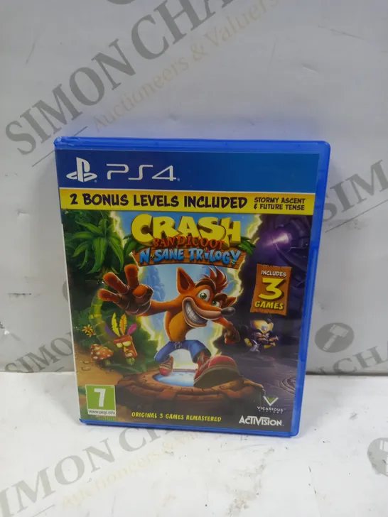 CRASH BANDICOOT N SANE TRILOGY ON PS4