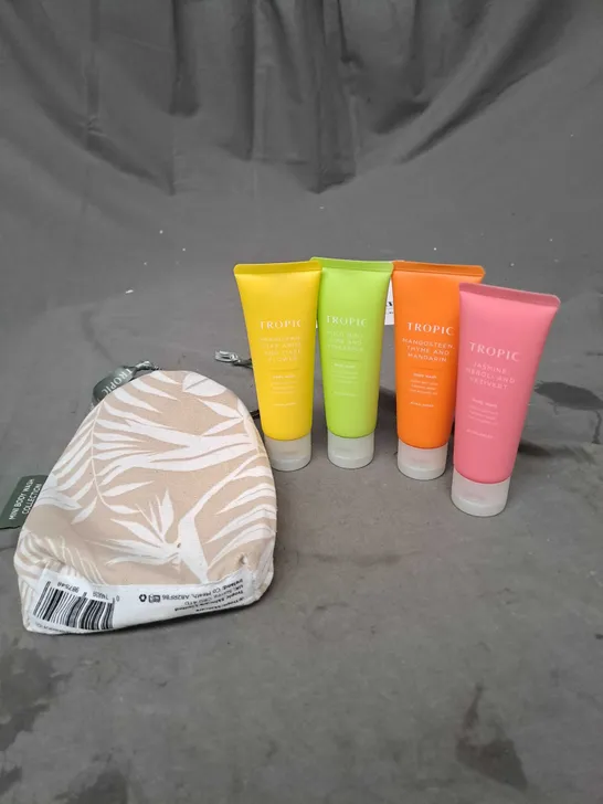 TROPIC MINI BODY WASH COLLECTION WITH DRAWSTRING BAG