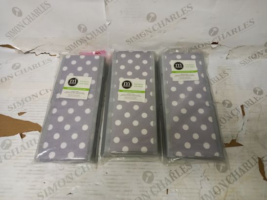 SET OF 3 SEALED MDESIGN GREY/WHITE ACCESSORY ORGANISERS 