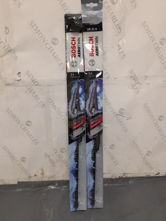 2 BOSCH AEROTWIN SINGLE WIPER BLADES AR24U, AR21U 