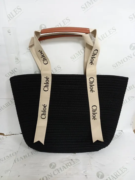 CHLOE BLACK BEACH HAND BAG 