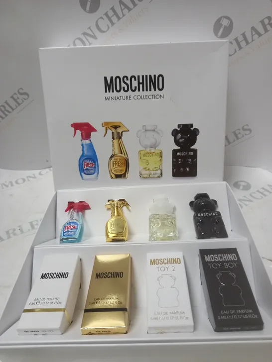 MOSCHINO MINIATURE COLLECTION GIFT SET, 4X5ML FOR HIM AND HER