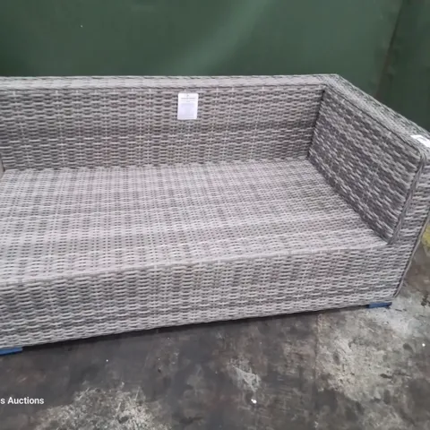 DESIGNER GREY RATTAN CORNER SOFA SECTION