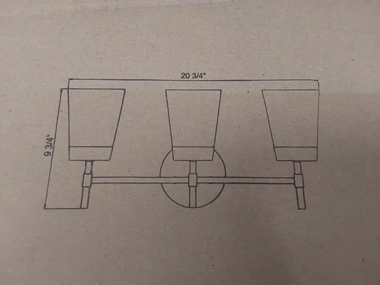 BOXED KENROY HOME WALL MOUNTED LIGHT FIXTURE (1 BOX)