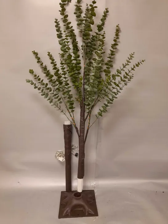 BOXED SARA DAVIES PRE-LIT INDOOR OUTDOOR EUCALYPTUS TREE - COLLECTION ONLY