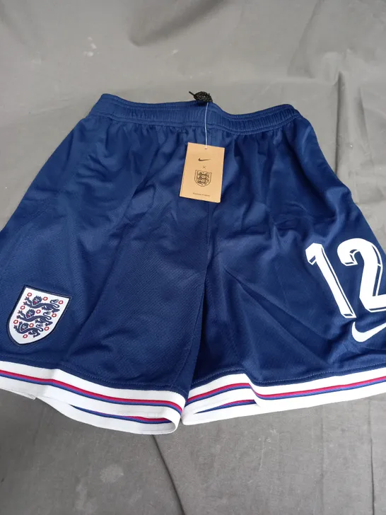 NIKE ENGLAND BLUE SHORTS - 12 - MEDIUM