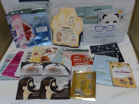 LOT OF APPROXIMATELY 20 ASSORTED SKINCARE MASK ITEMS