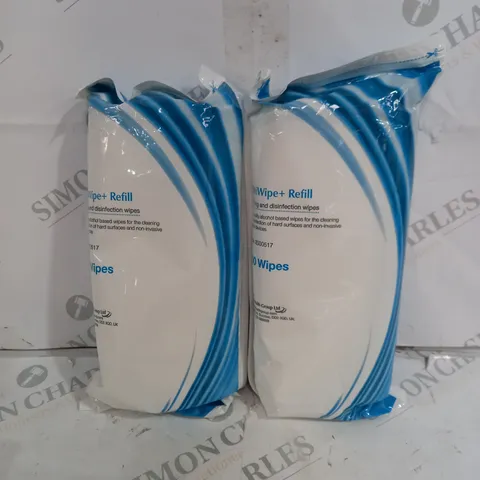 TWO BAGS OF 200 CLEANING AND DISINFECTION WIPES