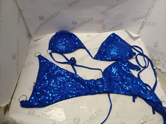 BRAND NEW 6 NAVY SEQUIN BIKINI AND BOTTOMS OF MULTIPLE SIZES 