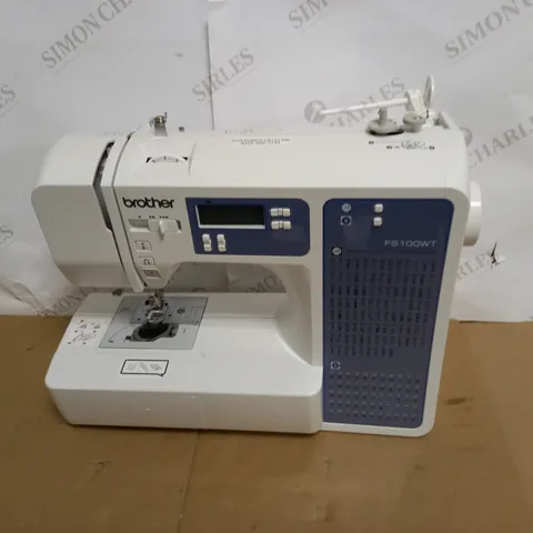 BROTHER FS100WT FREE MOTION EMBROIDERY/SEWING AND QUILTING MACHINE, WHITE