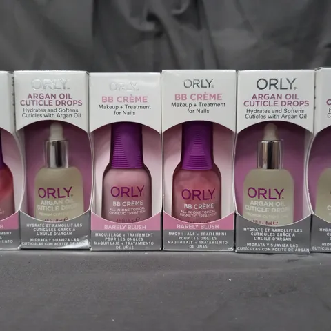 BOXED ASSORTMENT OF ORLY NAIL PRODUCTS