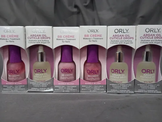 BOXED ASSORTMENT OF ORLY NAIL PRODUCTS