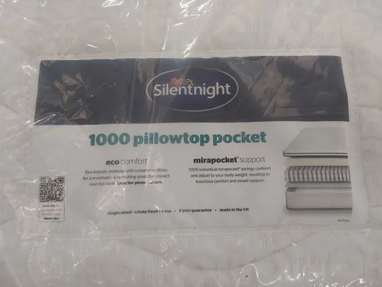 BAGGED SILENTNIGHT 1000 PILLOWTOP POCKET 4'6" DOUBLE MATTRESS