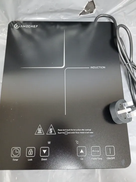 BOXED AMZCHEF SINGLE INDUCTION COOKER