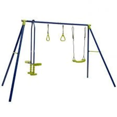 BOXED COSTWAY 3-IN-1 MULTIFUNCTIONAL A-FRAME SWING SET