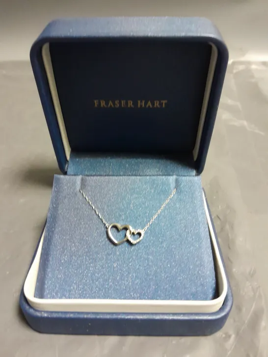 FRASER HART TWO HEART NECKLACE IN GIFT BOX