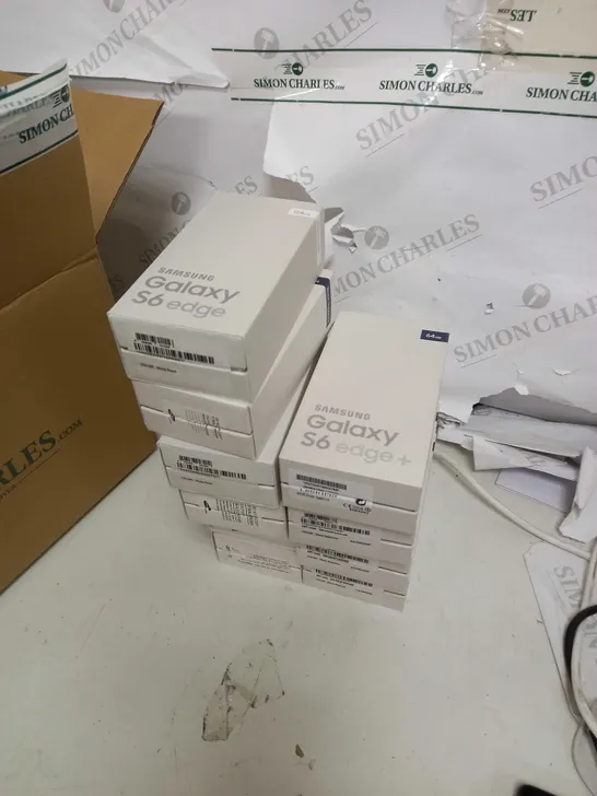 BOX OF SAMSUNG GALAXY EMPTY BOXES. 6: S6 EDGE, 4: S6 EDGE PLUS