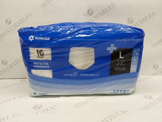 BRAND NEW PACK OF SUNKISS PROTECTIVE UNDERWEAR // SIZE: L