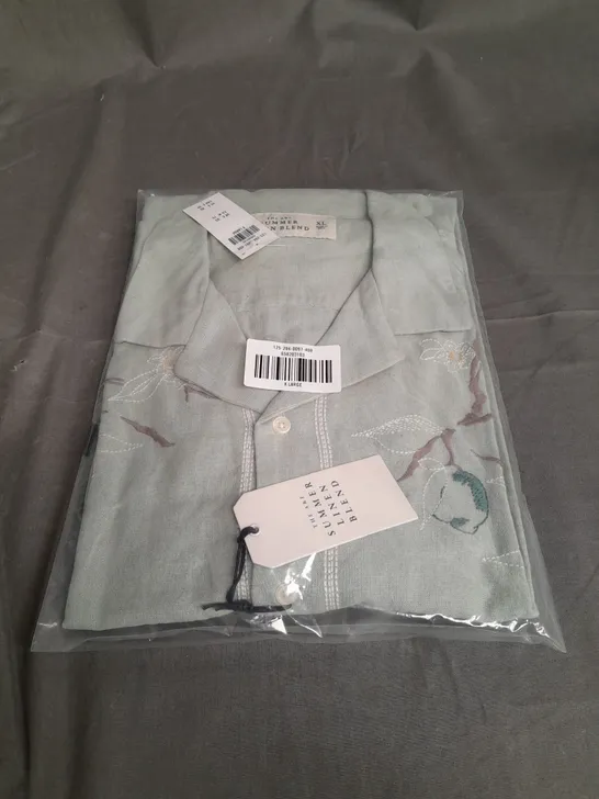 SEALED ABERCROMBIE & FITCH SUMMER LINEN BLEND SHIRT - XL